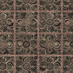 Homeroots 3' Denim Blue And Charcoal Medallion Washable Area Rug For Indoor And Outdoor Spaces, Durable Design 5' X 8' Polyester 589303