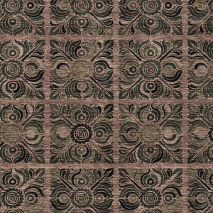 Homeroots 3' Denim Blue And Charcoal Medallion Washable Area Rug For Indoor And Outdoor Spaces, Durable Design 8' X 10' Polyester 589305