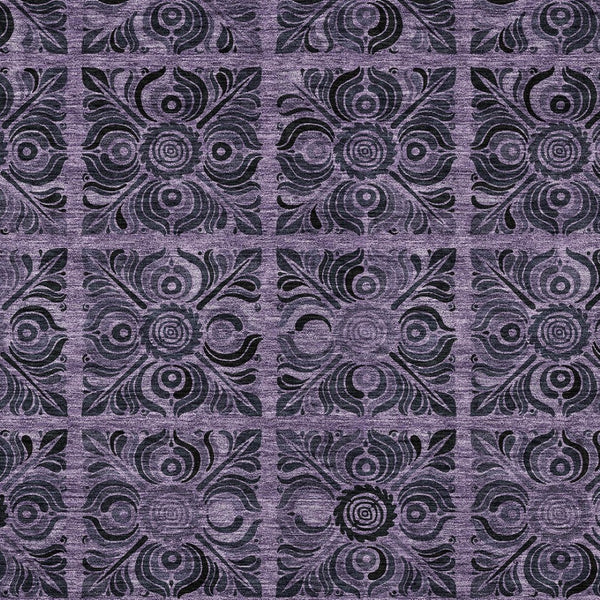 Homeroots 3' Denim Blue And Charcoal Medallion Washable Area Rug For Indoor And Outdoor Spaces, Durable Design 5' X 8' Polyester 589309