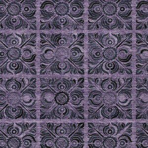 Homeroots 3' Denim Blue And Charcoal Medallion Washable Area Rug For Indoor And Outdoor Spaces, Durable Design 8' X 10' Polyester 589311