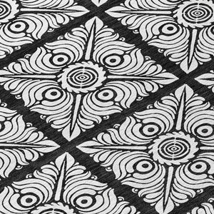 Homeroots 3' Artichoke Green Medallion Washable Rug - Perfect For Indoor & Outdoor Spaces, Durable & Stylish 8' Round Polyester 589328