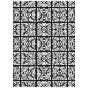 Homeroots 3' Artichoke Green Medallion Washable Rug - Perfect For Indoor & Outdoor Spaces, Durable & Stylish 9' X 12' Polyester 589330