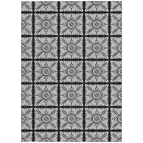 Homeroots 3' Artichoke Green Medallion Washable Rug - Perfect For Indoor & Outdoor Spaces, Durable & Stylish 9' X 12' Polyester 589330