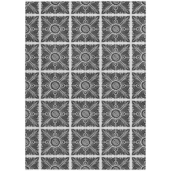 Homeroots 3' Artichoke Green Medallion Washable Rug - Perfect For Indoor & Outdoor Spaces, Durable & Stylish 3' X 5' Polyester 589332