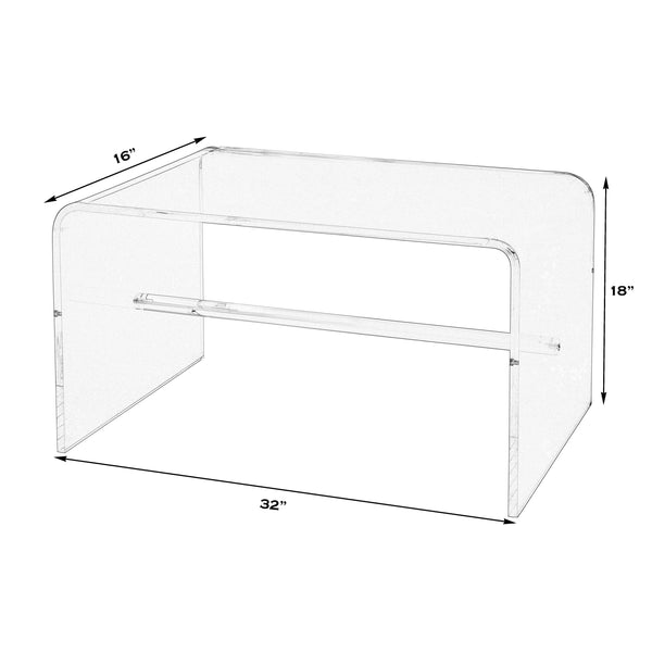 Butler Specialty Corsica Modern Acrylic Coffee Table - Sleek & Stylish Addition For Contemporary Living Spaces Clear Acrylic 5893335-butler