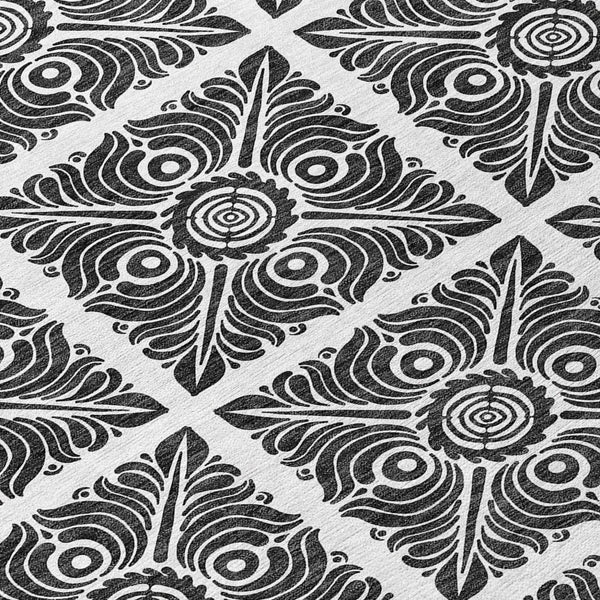 Homeroots 3' Artichoke Green Medallion Washable Rug - Perfect For Indoor & Outdoor Spaces, Durable & Stylish 8' Round Polyester 589334