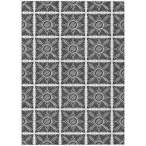 Homeroots 3' Artichoke Green Medallion Washable Rug - Perfect For Indoor & Outdoor Spaces, Durable & Stylish 9' X 12' Polyester 589336