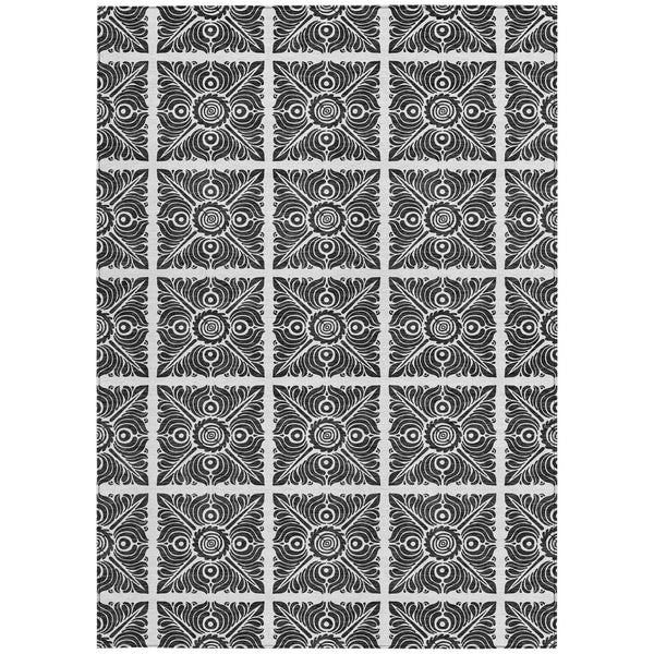 Homeroots 3' Artichoke Green Medallion Washable Rug - Perfect For Indoor & Outdoor Spaces, Durable & Stylish 9' X 12' Polyester 589336