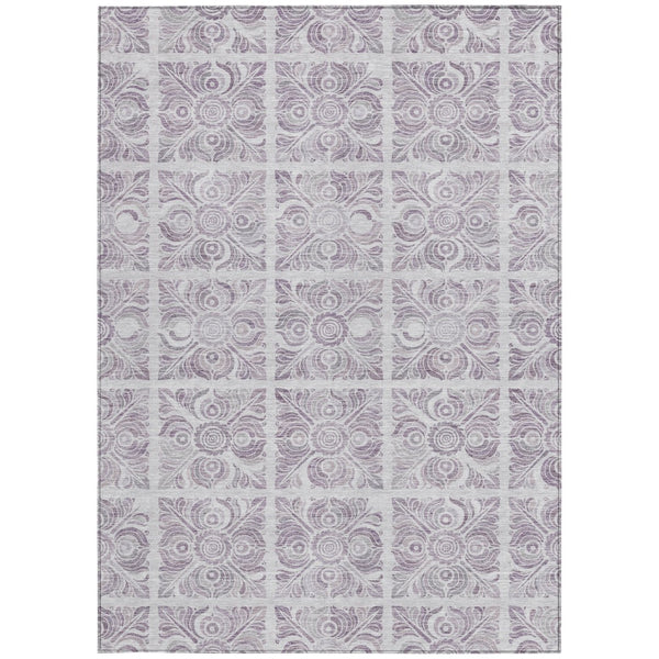 Homeroots 3' Artichoke Green Medallion Washable Rug - Perfect For Indoor & Outdoor Spaces, Durable & Stylish 9' X 12' Polyester 589342