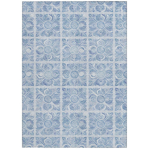 Homeroots 3' Artichoke Green Medallion Washable Rug - Perfect For Indoor & Outdoor Spaces, Durable & Stylish 3' X 5' Polyester 589344