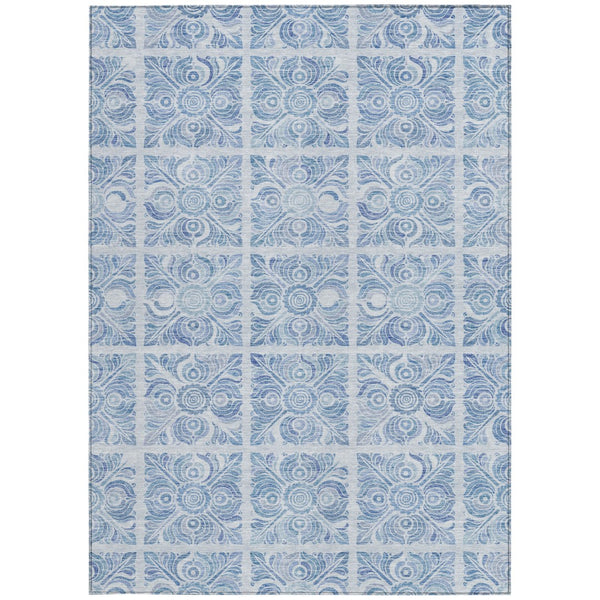 Homeroots 3' Artichoke Green Medallion Washable Rug - Perfect For Indoor & Outdoor Spaces, Durable & Stylish 3' X 5' Polyester 589344