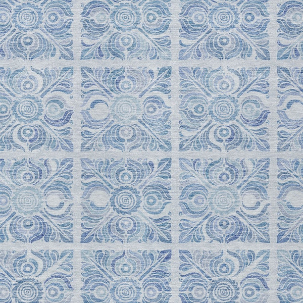 Homeroots 3' Artichoke Green Medallion Washable Rug - Perfect For Indoor & Outdoor Spaces, Durable & Stylish 8' X 10' Polyester 589347