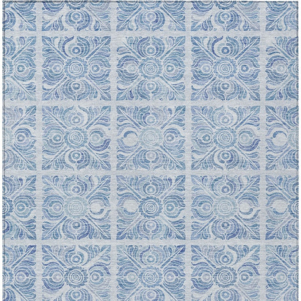 Homeroots 3' Artichoke Green Medallion Washable Rug - Perfect For Indoor & Outdoor Spaces, Durable & Stylish 10' X 14' Polyester 589349