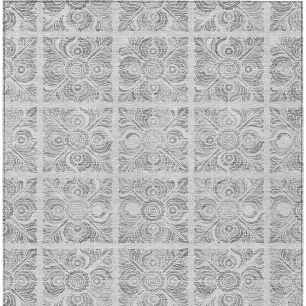 Homeroots 3' Artichoke Green Medallion Washable Rug - Perfect For Indoor & Outdoor Spaces, Durable & Stylish 9' X 12' Polyester 589354