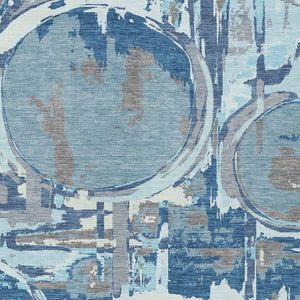 Homeroots 3' Beige Brown And Copper Geometric Washable Indoor Outdoor Area Rug For Versatile Spaces 3' X 5' Polyester 589374