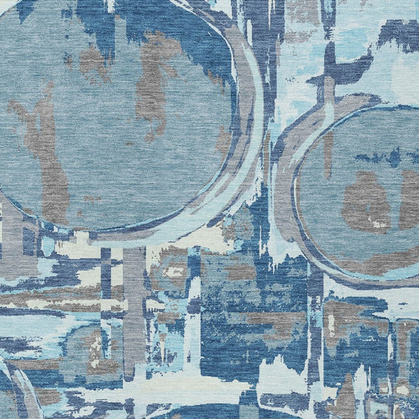 Homeroots 3' Beige Brown And Copper Geometric Washable Indoor Outdoor Area Rug For Versatile Spaces 10' X 14' Polyester 589379