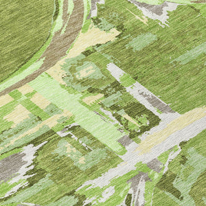 Homeroots 3' Beige Brown And Copper Geometric Washable Indoor Outdoor Area Rug For Versatile Spaces 3' X 5' Polyester 589380