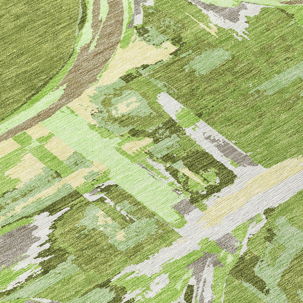 Homeroots 3' Beige Brown And Copper Geometric Washable Indoor Outdoor Area Rug For Versatile Spaces 3' X 5' Polyester 589380