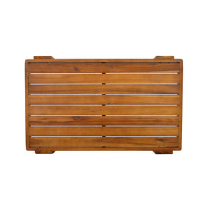 English Elm Patio Acacia Wood Loveseat and Coffee Table Set for Outdoor Lounge Spaces N776P387848D