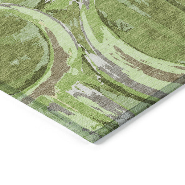 Homeroots 3' Beige Brown And Copper Geometric Washable Indoor Outdoor Area Rug For Versatile Spaces 5' X 8' Polyester 589381