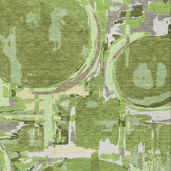 Homeroots 3' Beige Brown And Copper Geometric Washable Indoor Outdoor Area Rug For Versatile Spaces 9' X 12' Polyester 589384