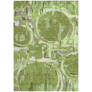 Homeroots 3' Beige Brown And Copper Geometric Washable Indoor Outdoor Area Rug For Versatile Spaces 10' X 14' Polyester 589385