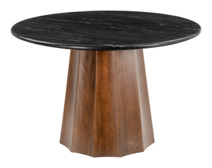 Aipe Dining Table Black & Brown 110248 Zuo Modern