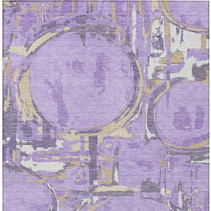 Homeroots 3' Beige Brown And Copper Geometric Washable Indoor Outdoor Area Rug For Versatile Spaces 8' X 10' Polyester 589401