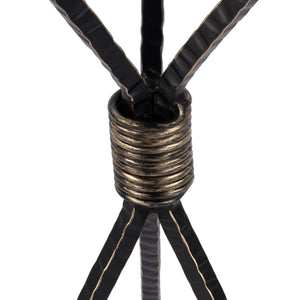 Butler Specialty Lucca Stylish Round Aluminum And Iron Side Table With Tripod Base For Modern Home Decor And Accents Black Iron,Aluminum 5894025-butler