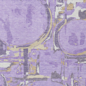 Homeroots 3' Beige Brown And Copper Geometric Washable Indoor Outdoor Area Rug For Versatile Spaces 10' X 14' Polyester 589403