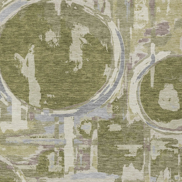 Homeroots 3' Beige Brown And Copper Geometric Washable Indoor Outdoor Area Rug For Versatile Spaces 3' X 5' Polyester 589410