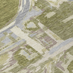 Homeroots 3' Beige Brown And Copper Geometric Washable Indoor Outdoor Area Rug For Versatile Spaces 3' X 5' Polyester 589410