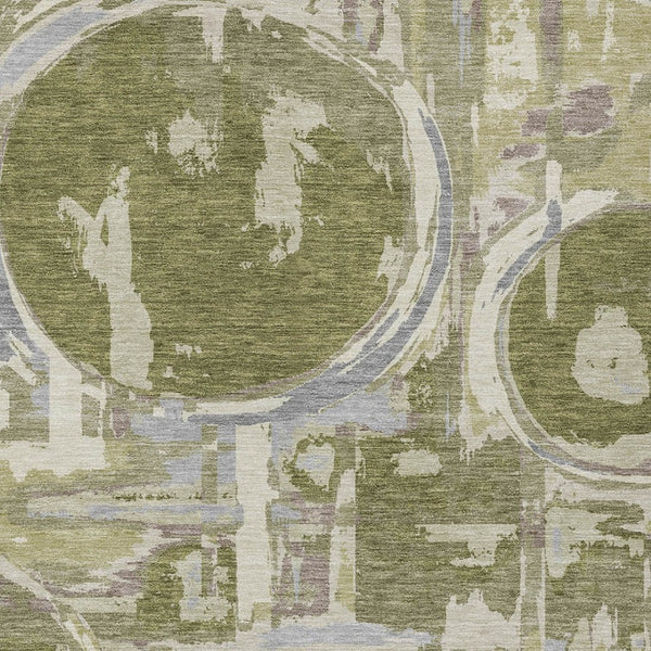 Homeroots 3' Beige Brown And Copper Geometric Washable Indoor Outdoor Area Rug For Versatile Spaces 5' X 8' Polyester 589411