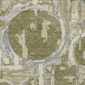 Homeroots 3' Beige Brown And Copper Geometric Washable Indoor Outdoor Area Rug For Versatile Spaces 8' X 10' Polyester 589413