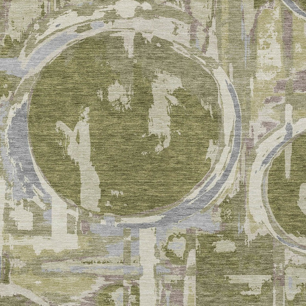 Homeroots 3' Beige Brown And Copper Geometric Washable Indoor Outdoor Area Rug For Versatile Spaces 8' X 10' Polyester 589413