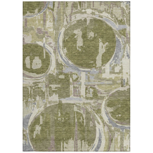 Homeroots 3' Beige Brown And Copper Geometric Washable Indoor Outdoor Area Rug For Versatile Spaces 10' X 14' Polyester 589415