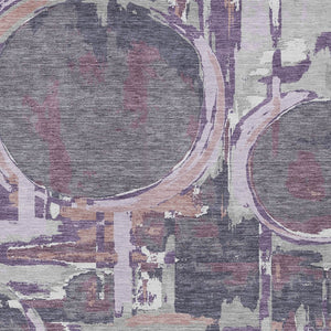 Homeroots 3' Beige Brown And Copper Geometric Washable Indoor Outdoor Area Rug For Versatile Spaces 10' X 14' Polyester 589421