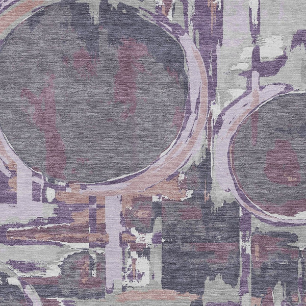 Homeroots 3' Beige Brown And Copper Geometric Washable Indoor Outdoor Area Rug For Versatile Spaces 10' X 14' Polyester 589421