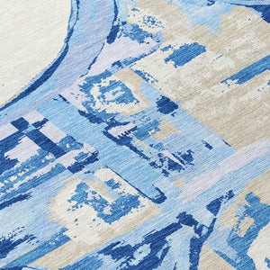 Homeroots 3' Beige Brown And Copper Geometric Washable Indoor Outdoor Area Rug For Versatile Spaces 10' X 14' Polyester 589427