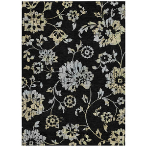 Homeroots 3' Artichoke Green Floral Washable Area Rug – Stylish, Durable, Perfect For Indoor & Outdoor Spaces 3' X 5' Polyester 589452