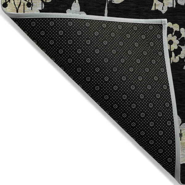 Homeroots 3' Artichoke Green Floral Washable Area Rug – Stylish, Durable, Perfect For Indoor & Outdoor Spaces 3' X 5' Polyester 589452