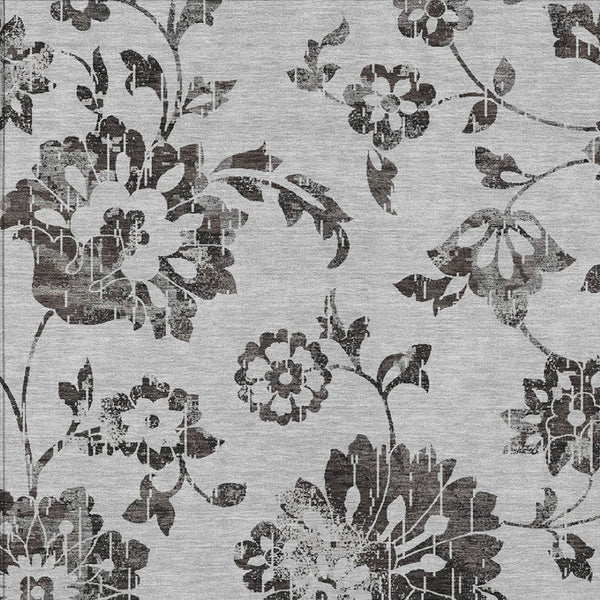 Homeroots 3' Artichoke Green Floral Washable Area Rug – Stylish, Durable, Perfect For Indoor & Outdoor Spaces 3' X 5' Polyester 589470