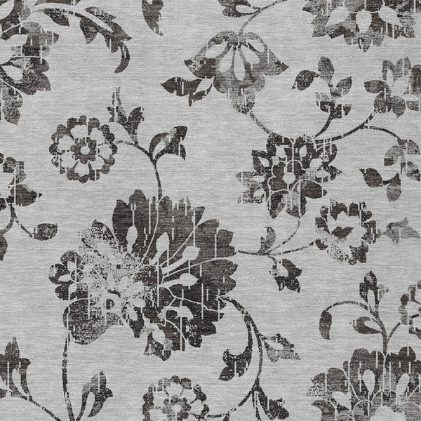 Homeroots 3' Artichoke Green Floral Washable Area Rug – Stylish, Durable, Perfect For Indoor & Outdoor Spaces 5' X 8' Polyester 589471