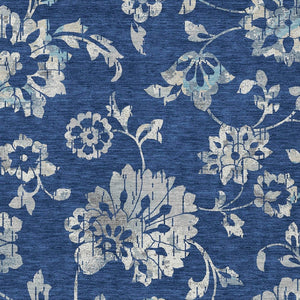 Homeroots 3' Artichoke Green Floral Washable Area Rug – Stylish, Durable, Perfect For Indoor & Outdoor Spaces 5' X 8' Polyester 589483