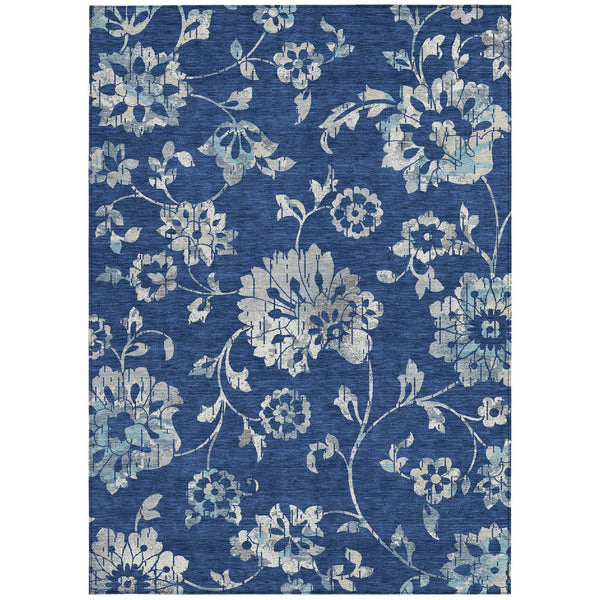 Homeroots 3' Artichoke Green Floral Washable Area Rug – Stylish, Durable, Perfect For Indoor & Outdoor Spaces 10' X 14' Polyester 589487
