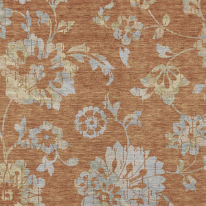 Homeroots 3' Artichoke Green Floral Washable Area Rug – Stylish, Durable, Perfect For Indoor & Outdoor Spaces 10' X 14' Polyester 589499