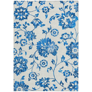 Homeroots 3' Artichoke Green Floral Washable Area Rug – Stylish, Durable, Perfect For Indoor & Outdoor Spaces 3' X 5' Polyester 589512