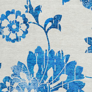 Homeroots 3' Artichoke Green Floral Washable Area Rug – Stylish, Durable, Perfect For Indoor & Outdoor Spaces 8' Round Polyester 589514