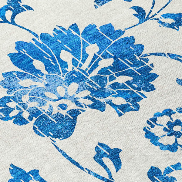 Homeroots 3' Artichoke Green Floral Washable Area Rug – Stylish, Durable, Perfect For Indoor & Outdoor Spaces 8' Round Polyester 589514