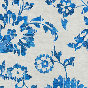 Homeroots 3' Artichoke Green Floral Washable Area Rug – Stylish, Durable, Perfect For Indoor & Outdoor Spaces 10' X 14' Polyester 589517